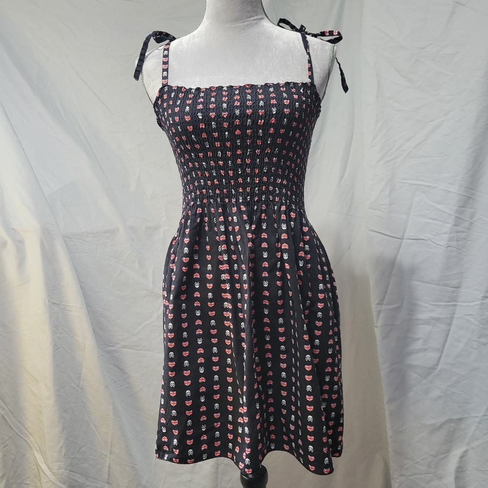 OOAK StellarCheri Skulls UK Hearts Punk Dress